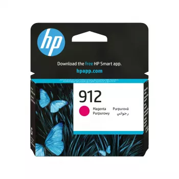 HP 912 rausvai raudona originali rašalo kasetė, rausvai raudona, 1 vnt., 315 puslapių