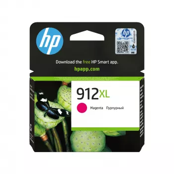 HP 912XL High Yield Magenta Original rašalo kasetė, rausvai violetinė, 1 vnt., 700 puslapių
