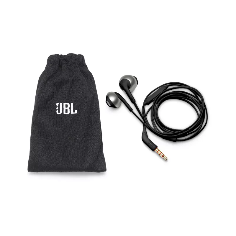Plaštakinė ausinė JBL Tune 205 — 1,182 m kabelis, 20–20000 Hz, juoda