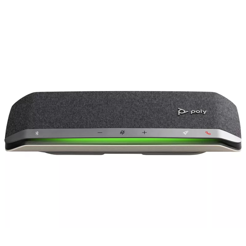 HP Poly Sync 40 USB-A USB-C Garsiakalbis su Mikrofonu, Sidabrinis, Windows 10, Windows 11, MacOS, 30 h, RoHS, FCC, CE, 38 mm