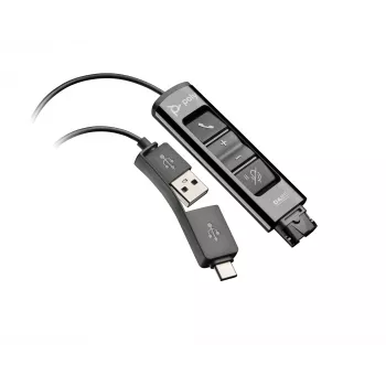 HP Poly DA85 USB į QD juodas adapteris TAA