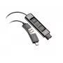 HP Poly DA85 USB į QD juodas adapteris TAA