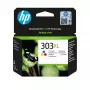HP 303XL didelės išeigos spalvotas originalus rašalo kasetė, žydra, purpurinė, geltona, 1 vnt., 415 puslapių