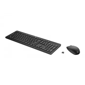 HP 235 belaidžių pelių ir klaviatūrų rinkinys, pilno dydžio, juodas