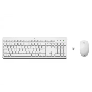 HP 230 belaidis pelės ir klaviatūros rinkinys (baltas)