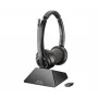 HP Poly Savi 8220 UC Microsoft Sertifikuotas DECT 1880-1900 MHz USB-A Ausinių Rinkinys