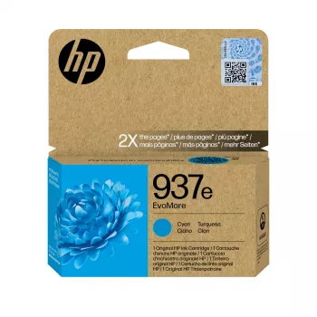 HP 937e EvoMore Original Cyan kasetė, Cyan, 1 vnt., 1650 puslapių