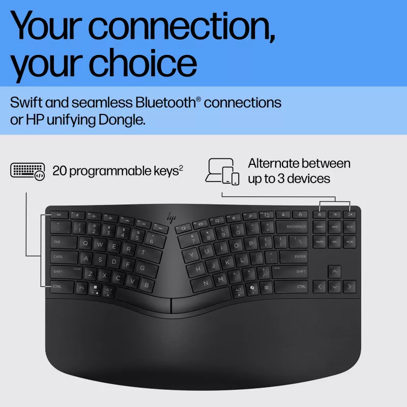 HP 965 ergonomiška belaidė klaviatūra