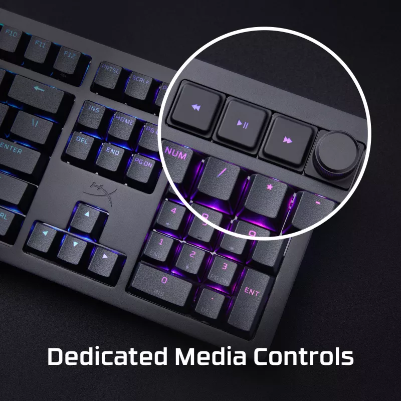 Žaidimų klaviatūra Kingston HP HyperX Alloy Rise (7G7A3AA#ABD) – kompaktiška laida mechaninė klaviatūra