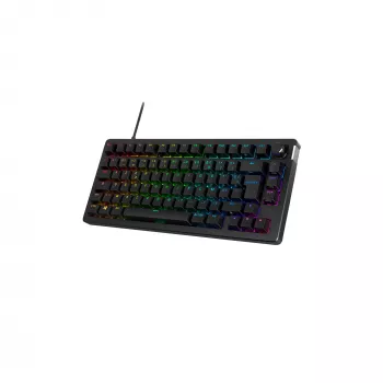 Mechaninė žaidimų klaviatūra Kingston (HyperX) Alloy Rise 75 – kompaktiškas 75% išdėstymas, laidinė, modelis 7G7A4AA#ABD
