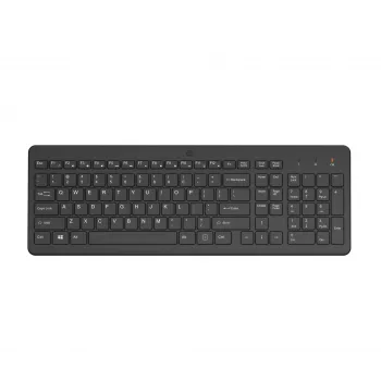 Belaidė klaviatūra HP 220 Wireless Keyboard – pilno dydžio (100%), RF belaidė, membraninė, juoda