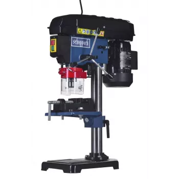 Stalinis gręžimo stovas Scheppach DP16VLS 500W, plieninis korpusas, 230–240V, 2500 RPM, 13 mm griebtuvas, 600×220×435 mm