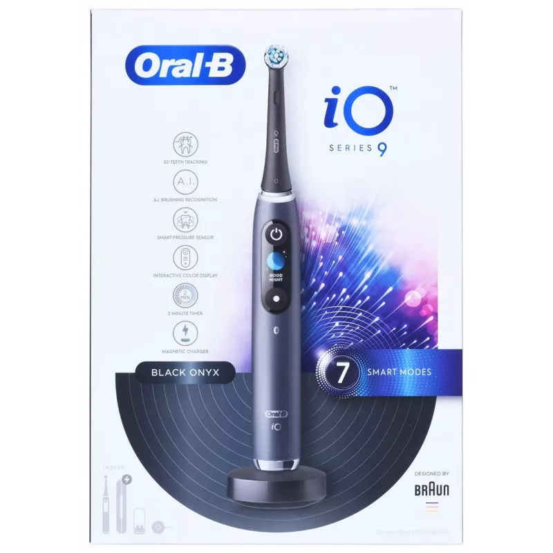 Oral-B iO9 Black Onyx dantų šepetėlis