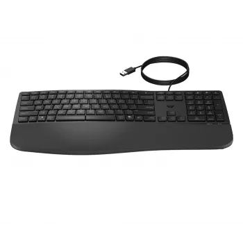 HP 480 Comfort Wired klaviatūra, pilno dydžio, USB, juoda, 1,5 m