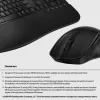 Belaidis klaviatūros ir pelės rinkinys HP 685 Comfort – pilno dydžio lenkta klaviatūra, RF belaidis + Bluetooth, juoda, su pele