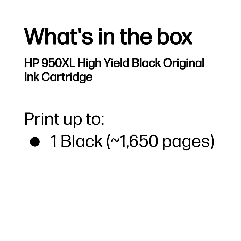Originali HP 950XL didelės išeigos juoda kasetė