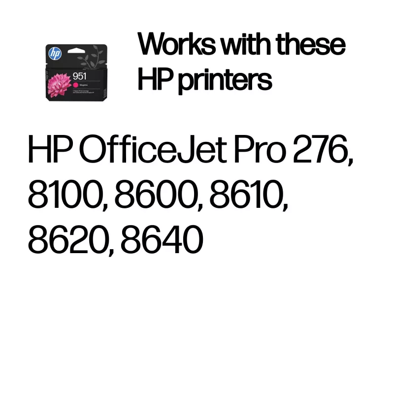 Original HP 951 raudona kasetė, 1 vnt., 535 puslapiai