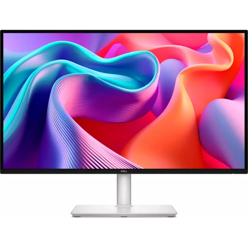 27 colių monitorius Dell S2725DSM — 68,6 cm, 2560×1440 (QHD) LCD, 8 ms, 16:9, įmontuoti garsiakalbiai, VESA laikiklis, aukščio reguliavimas, baltas
