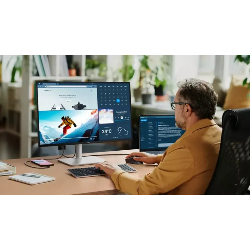 Monitorius Dell S2725DC 27 colių QHD LCD 8 ms 16:9 178° USB 3.2 Gen1 garsiakalbiai aukščio reguliavimas VESA baltas
