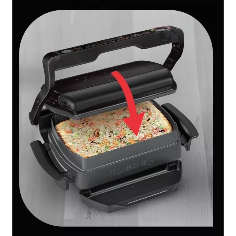 Kontaktinė grilio keptuvė Tefal GC7148 — 2000 W, nerūdijančio plieno korpusas, reguliuojamas termostatas