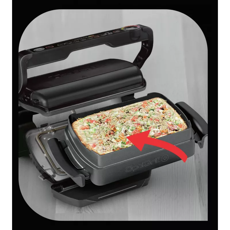 Kontaktinė grilio keptuvė Tefal GC7148 — 2000 W, nerūdijančio plieno korpusas, reguliuojamas termostatas