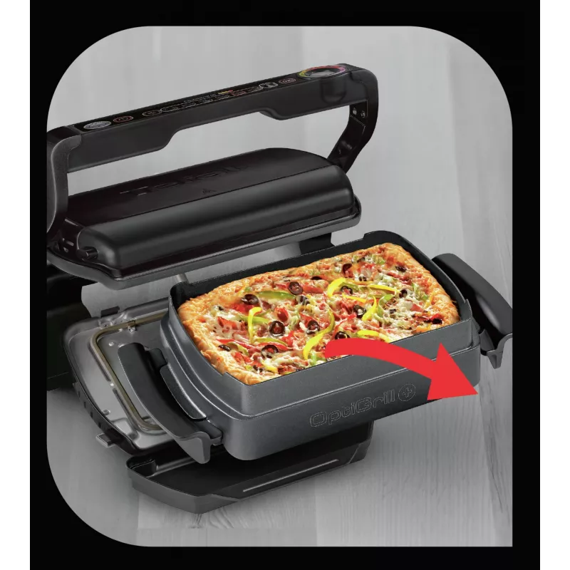 Kontaktinė grilio keptuvė Tefal GC7148 — 2000 W, nerūdijančio plieno korpusas, reguliuojamas termostatas