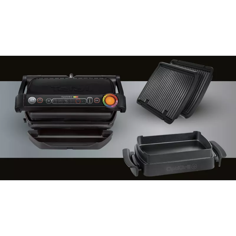 Kontaktinė grilio keptuvė Tefal GC7148 — 2000 W, nerūdijančio plieno korpusas, reguliuojamas termostatas