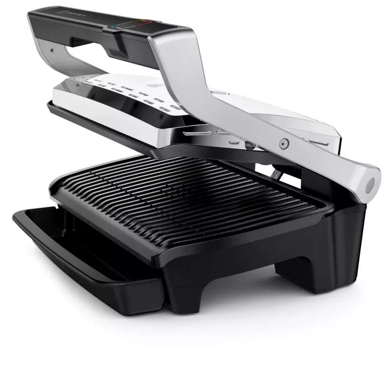 Kontaktinė grilio keptuvė Tefal OptiGrill Elite XL GC760D – nerūdijantis plienas, 800 cm² paviršius, 2200 W