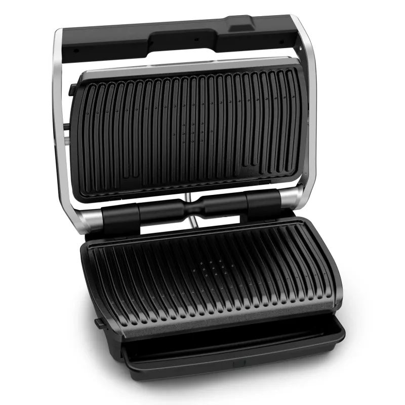Kontaktinė grilio keptuvė Tefal OptiGrill Elite XL GC760D – nerūdijantis plienas, 800 cm² paviršius, 2200 W