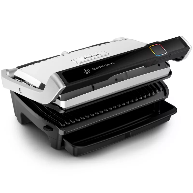 Kontaktinė grilio keptuvė Tefal OptiGrill Elite XL GC760D – nerūdijantis plienas, 800 cm² paviršius, 2200 W