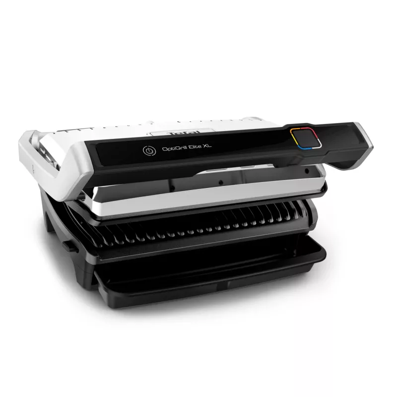 Kontaktinė grilio keptuvė Tefal OptiGrill Elite XL GC760D – nerūdijantis plienas, 800 cm² paviršius, 2200 W