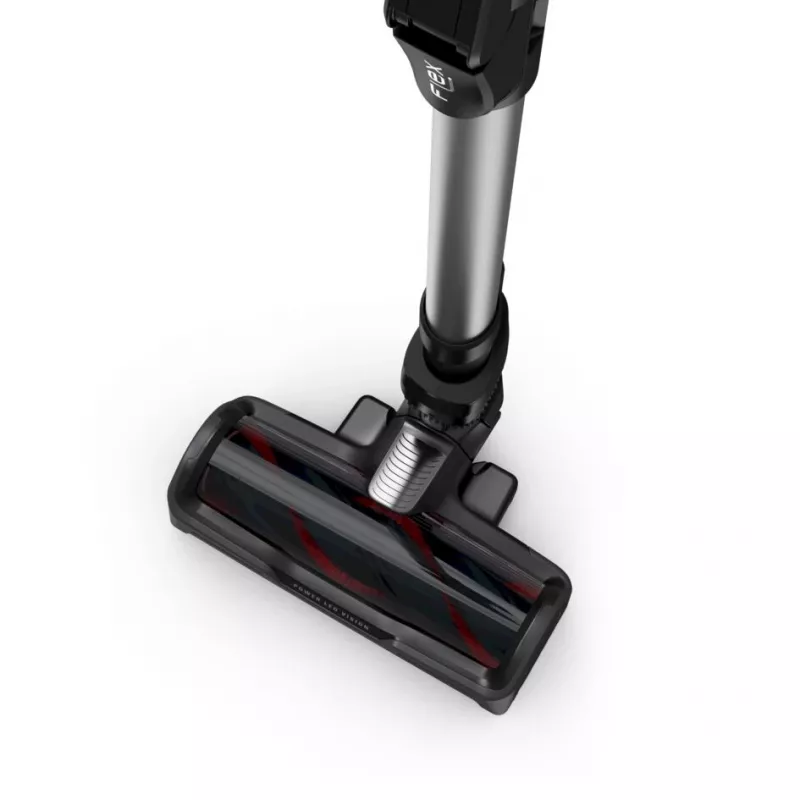 Rowenta X-Force RH9958 2-in-1 lazdelinis dulkių siurblys, 32,4 V, akumuliatorinis, cikloninis, be maišelio, HEPA, 0,9 l, juodas/pilkas