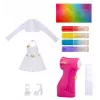 Rainbow High Air Brush & Create mados lėlė pilkomis akimis