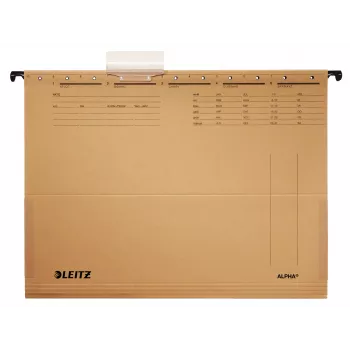 Leitz ALPHA kabamoji byla, kartonas, metalas, A4, ruda