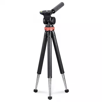 Hama Traveller Pro trikojis išmaniesiems telefonams / veiksmo kameroms, 3 kojos, juoda, raudona