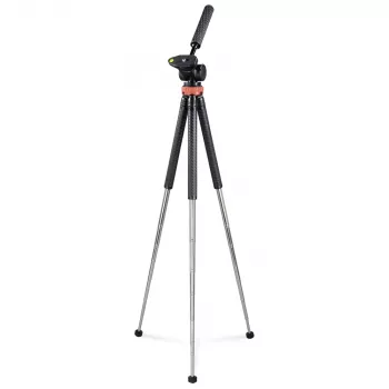 Hama Traveller Pro trikojis išmaniesiems telefonams / veiksmo kameroms, 3 kojos, juoda, raudona