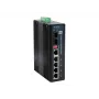 LevelOne IES-0600 6 prievadų Gigabit pramoninis jungiklis su 1 SFP ir 1 SFP/RJ45 kombinuotu prievadu, -40°C iki 75°C, DIN bėgelis