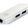 LevelOne USB-0503 Gigabit Ethernet adapter su 3 portų USB 3.0 šakotuvu
