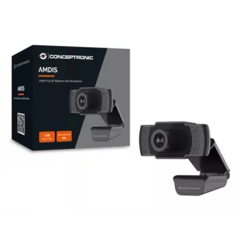 Conceptronic AMDIS 1080P Full HD internetinė kamera su mikrofonu, 2 MP, 1920 x 1080 pikselių, Full HD, 30 kadrų per sekundę