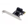 Conceptronic EMRICK 4 prievadų SATA PCIe adapteris su SATA kabeliais