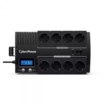 CyberPower BR1200ELCD nepertraukiamo maitinimo šaltinis (UPS) Linijinis-interaktyvus 1.2 kVA 720 W 8 AC išvadai
