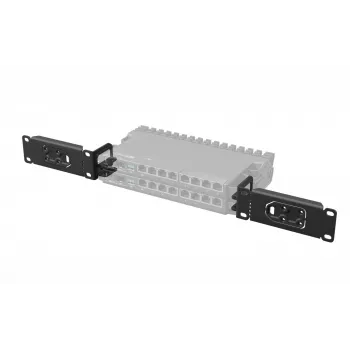 MikroTik Tile Router montavimo rinkinys RB5009, 1U, juodas