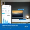 Išmanusis kištukas TP-Link Tapo Mini P110M – Wi-Fi/Bluetooth vidinis išmanusis lizdas, 16 A, 100–240 V, 3680 W, baltas