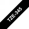 Laminuota juosta Brother TZe345 18mm balta ant juodos