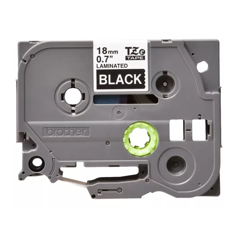 Laminuota juosta Brother TZe345 18mm balta ant juodos