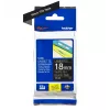 Laminuota juosta Brother TZe345 18mm balta ant juodos
