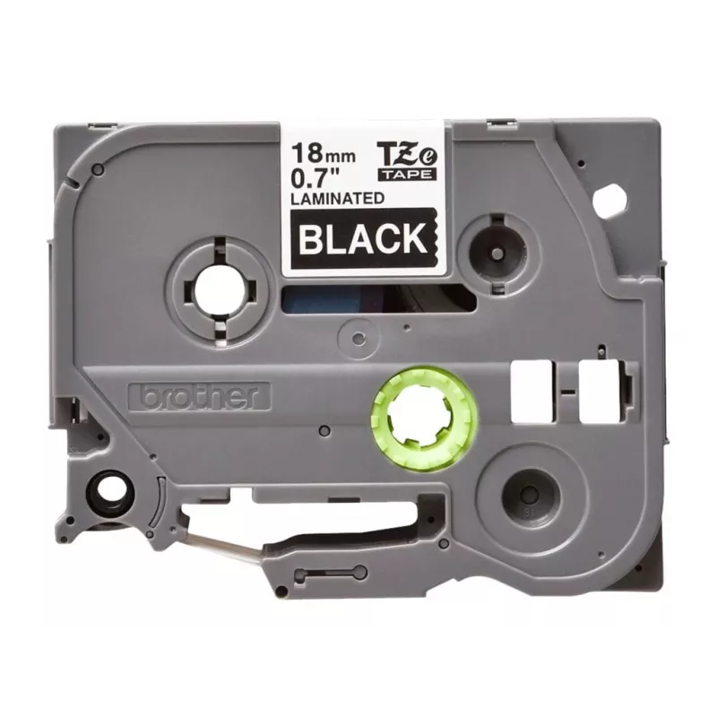 Laminuota juosta Brother TZe345 18mm balta ant juodos