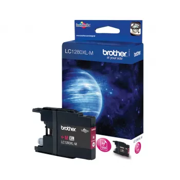 Originalus Brother LC1280XLM rašalo kasetė, rausvai raudona (magenta), didelės talpos (XL)