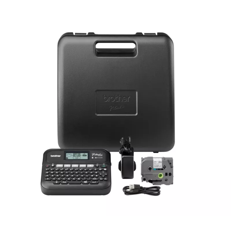 Etikečių spausdintuvas Brother PT-D460BTVP terminis perdavimas 180×180 DPI 30 mm/s Laidinis & Bluetooth QWERTY TZe juosta