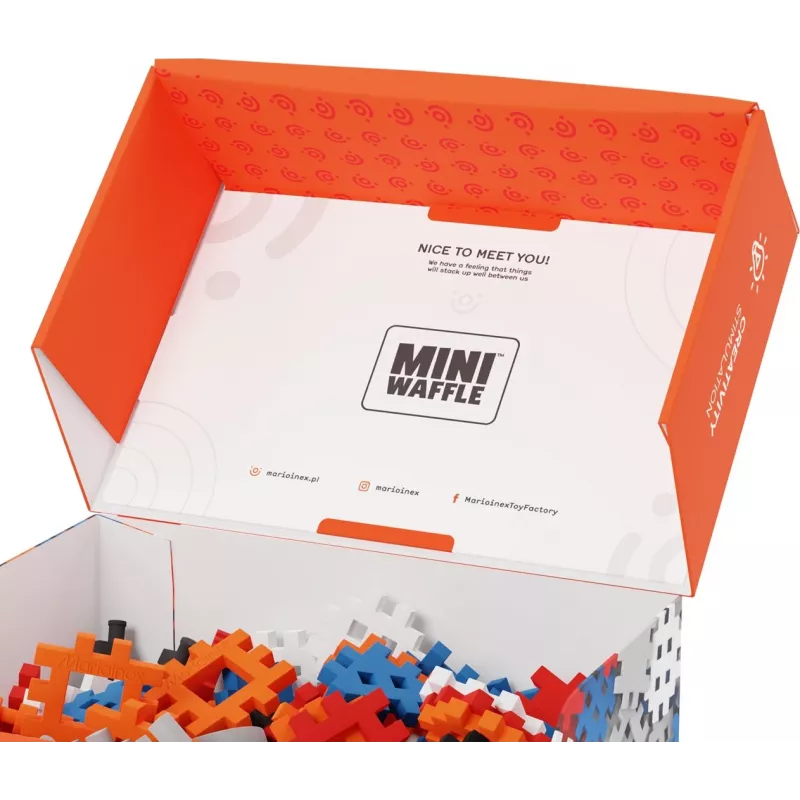 Konstrukciniai blokeliai Marioinex Mini Waffle Constructor 300 – suderinamas konstruktorius, 300 dalių, įvairiaspalvis